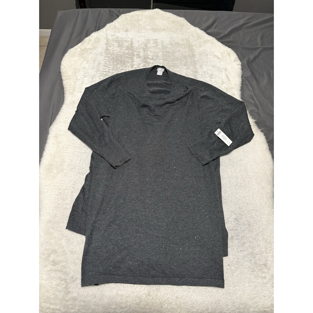 NWT Chicos Gray Angelina Tank Cardigan Sweater 2-piece Set‎ Sz 3 US XL